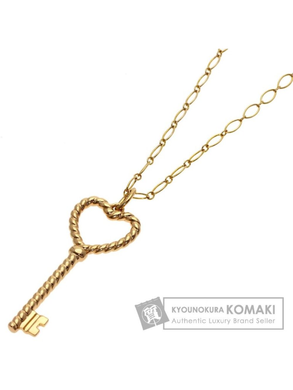 Tiffany & Co Heart Key Necklace 18k Pink Gold